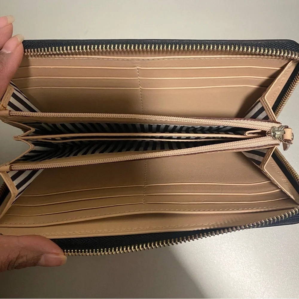 Like New/EUC Kate Spade Mercer Street Lacey Zip Around Wallet in Black
